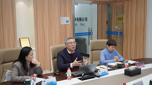 不朽情缘mg官网生物医药创始人&CEO陈春麟博士，药效部执行主任董文心博士，公司事务部总监周南梅等